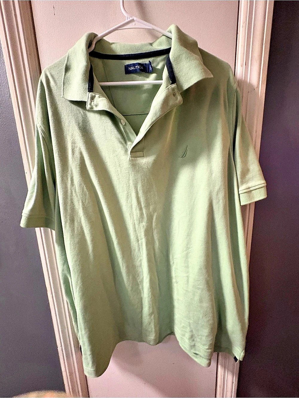 Nautica Classic Fit Solid Polo Shirt Green XXL